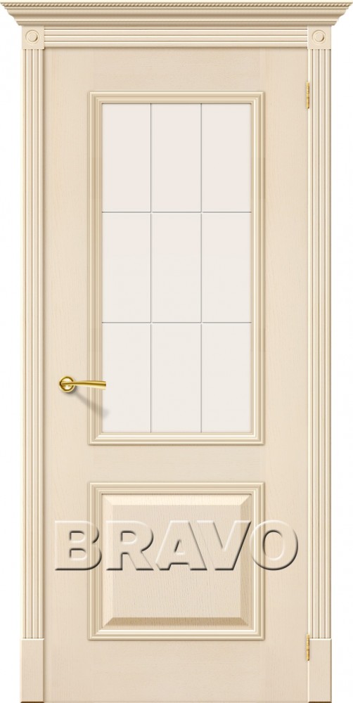 Межкомнатная шпонированная дверь Версаль ПО ваниль