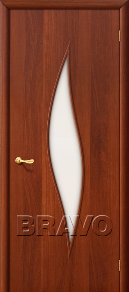 Межкомнатная ламинированная дверь 12С итальянский орех
