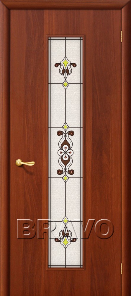 Межкомнатная ламинированная дверь 23Х итальянский орех