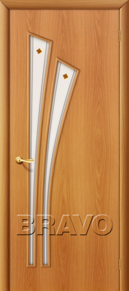 Межкомнатная ламинированная дверь 4Ф миланский орех