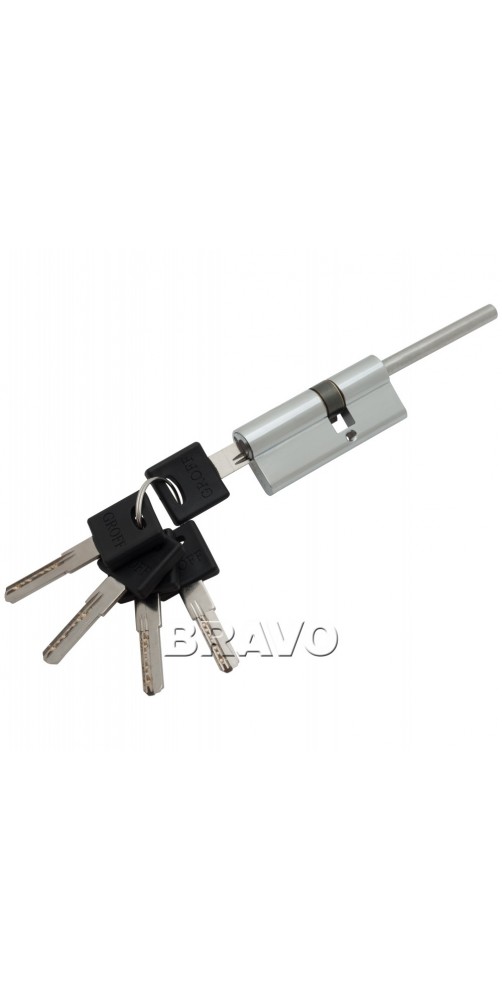 Цилиндр ключ/фиксатор со штоком Groff BFS-75 (45*30+) C Хром
