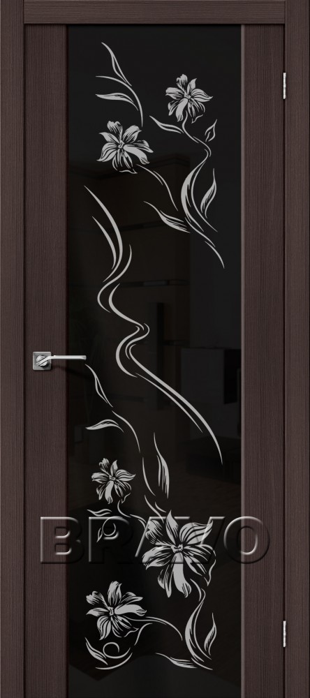 Межкомнатная дверь с Эко шпоном S-13 Print Wenge Veralinga