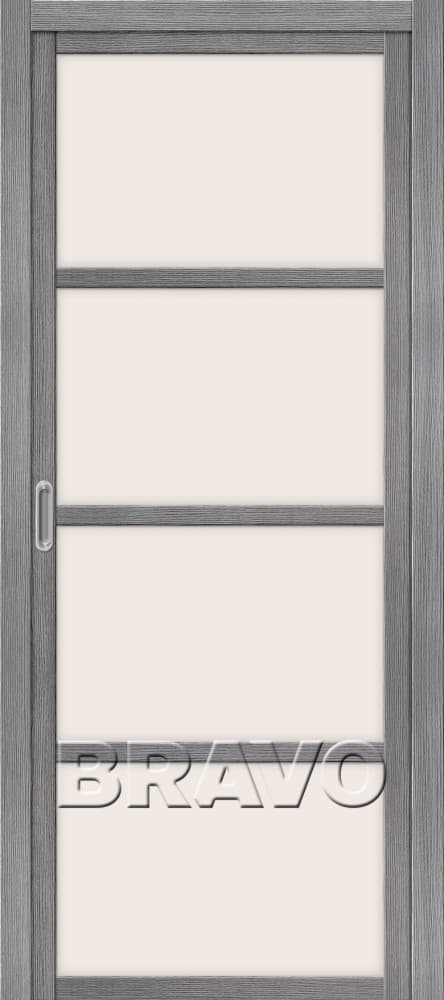 Межкомнатная дверь с Эко шпоном Твигги V4 Grey Veralinga